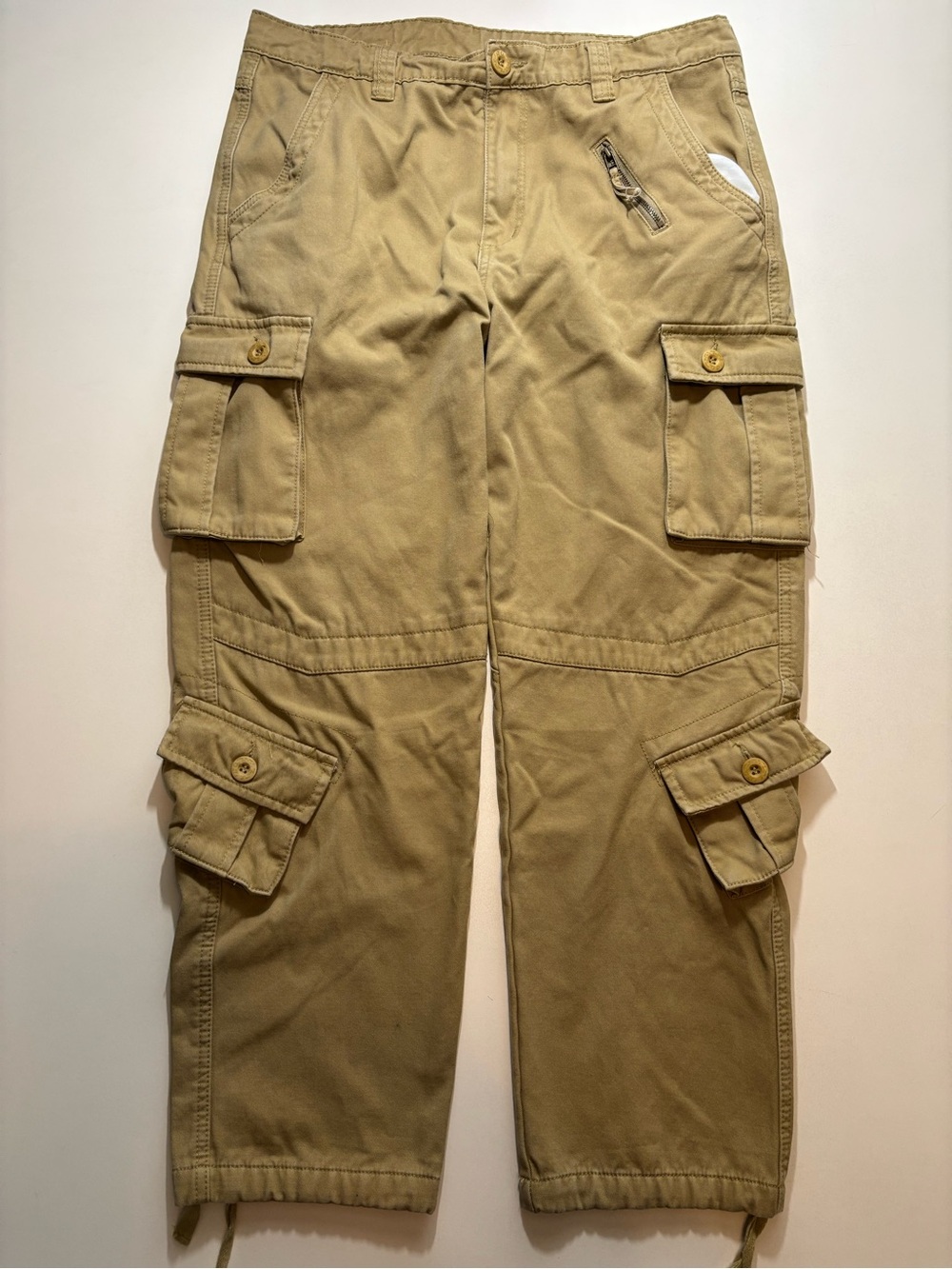 Men's insulated Cargo Pants in Khaki - Durable Utility/ military Style